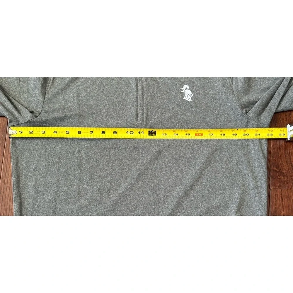 Johnnie-O‎ Michigan State Spartans Jacket Medium Gray 1/4 Zip Pullover NCAA